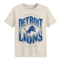 Youth Outerstuff Cream Detroit Lions Huddle T-Shirt
