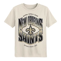 Youth Outerstuff Cream New Orleans Saints Huddle T-Shirt