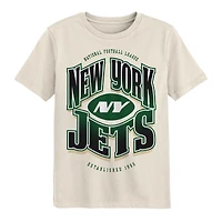 Youth Outerstuff Cream New York Jets Huddle T-Shirt