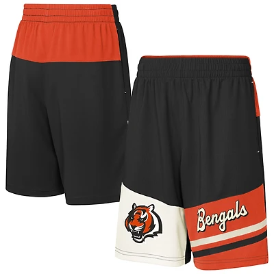 Youth Black Cincinnati Bengals Fandemonium Mesh Shorts