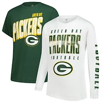 Youth Outerstuff Green Bay Packers The Mix Combo T-Shirt Set