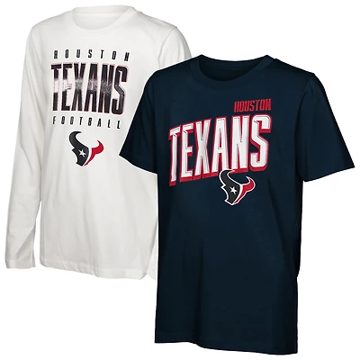 Youth Outerstuff Houston Texans The Mix Combo T-Shirt Set
