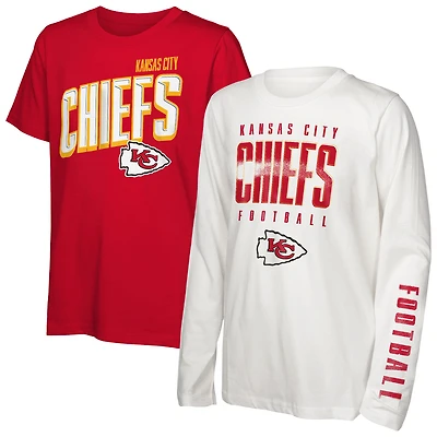 Youth Outerstuff Kansas City Chiefs The Mix Combo T-Shirt Set