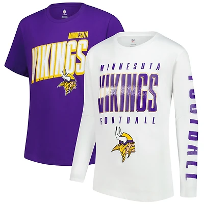 Youth Outerstuff Minnesota Vikings The Mix Combo T-Shirt Set