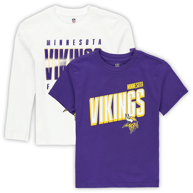 Preschool Outerstuff Minnesota Vikings The Mix Combo T-Shirt Set