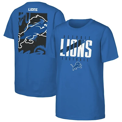 Youth Outerstuff Blue Detroit Lions Posterize T-Shirt