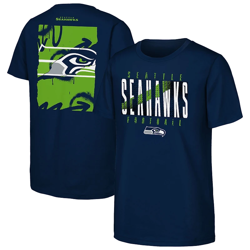 Youth Outerstuff College Navy Seattle Seahawks Posterize T-Shirt