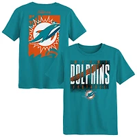 Preschool Outerstuff Aqua Miami Dolphins Posterize T-Shirt