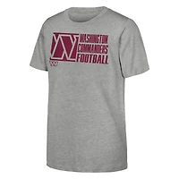 Youth Outerstuff Heather Gray Washington Commanders Post Game T-Shirt
