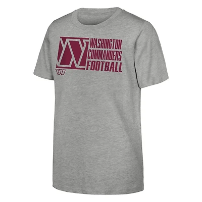 Youth Outerstuff Heather Gray Washington Commanders Post Game T-Shirt