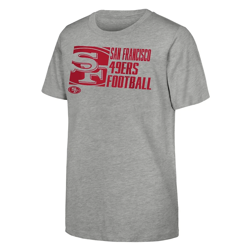 Youth Outerstuff Heather Gray San Francisco 49ers Post Game T-Shirt