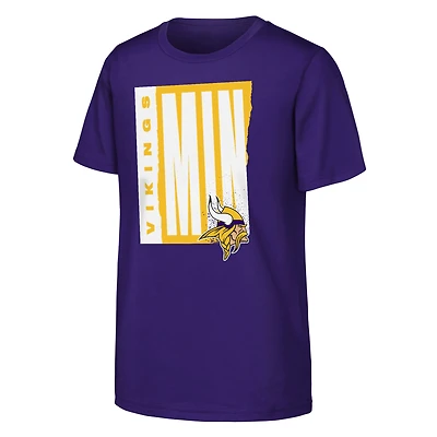 Youth Outerstuff Purple Minnesota Vikings Tear It Up T-Shirt
