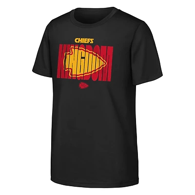 Youth Outerstuff Black Kansas City Chiefs Team Spirit T-Shirt
