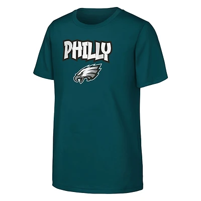Youth Outerstuff Midnight Green Philadelphia Eagles Team Spirit T-Shirt