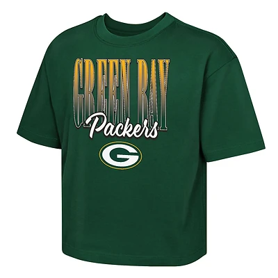 Girls Youth Outerstuff  Green Bay Packers Big City Boxy T-Shirt