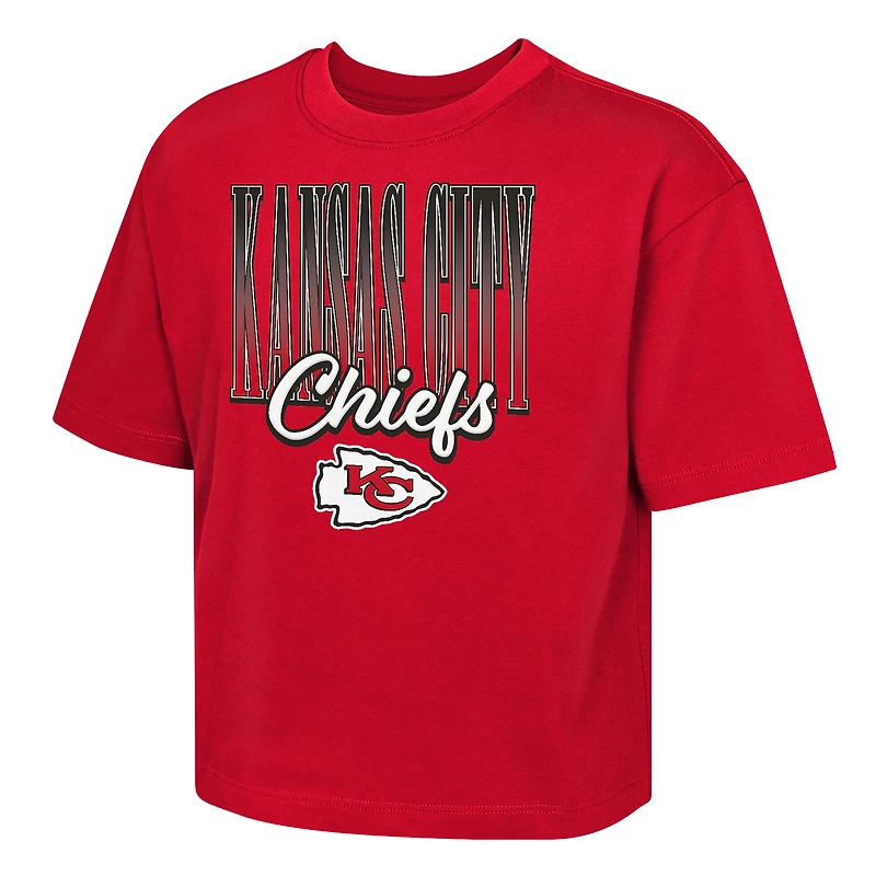 Girls Youth Outerstuff  Red Kansas City Chiefs Big City Boxy T-Shirt