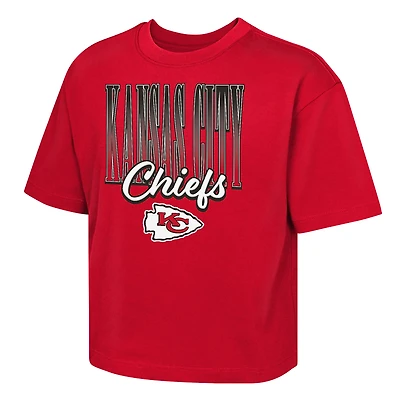 Girls Youth Outerstuff  Red Kansas City Chiefs Big City Boxy T-Shirt
