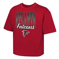Girls Youth Outerstuff  Red Atlanta Falcons Big City Boxy T-Shirt