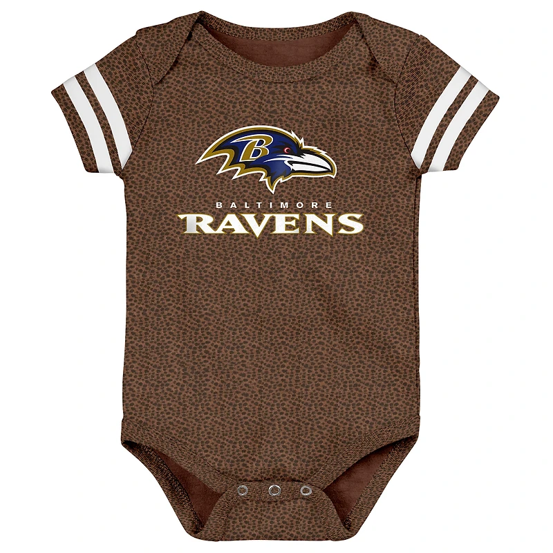 Newborn & Infant Outerstuff Brown Baltimore Ravens Playmaker Bodysuit