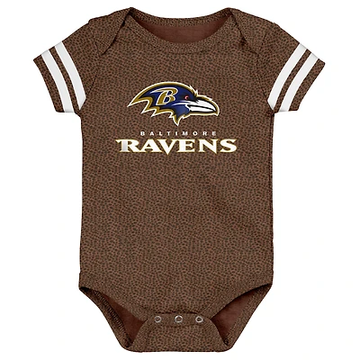 Newborn & Infant Outerstuff Brown Baltimore Ravens Playmaker Bodysuit
