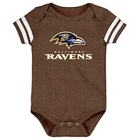 Newborn & Infant Outerstuff Brown Baltimore Ravens Playmaker Bodysuit