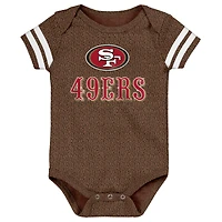 Newborn & Infant Outerstuff Brown San Francisco 49ers Playmaker Bodysuit