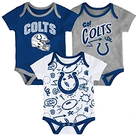 Infant Outerstuff  Indianapolis Colts All Day Play Three-Piece Bodysuit Set