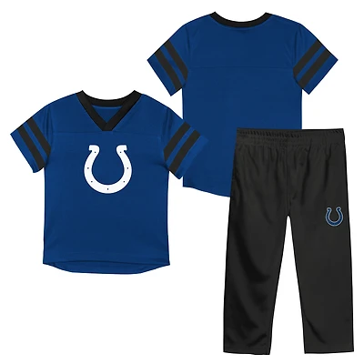 Toddler Outerstuff Royal/Black Indianapolis Colts Red Zone T-Shirt & Pants Set