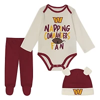 Infant Outerstuff  Burgundy Washington Commanders Little Champ Three-Piece Set