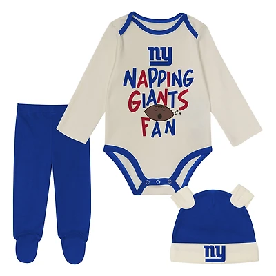 Infant Outerstuff New York Giants Little Champ Three-Piece Set