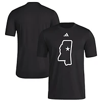 Men's adidas Black Mississippi State Bulldogs Strategy Pre-Game T-Shirt