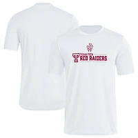Men's adidas x Mahomes White Texas Tech Red Raiders Strategy Pregame T-Shirt