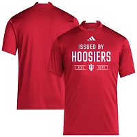 Men's adidas Crimson Indiana Hoosiers 2025 Training Performance Team T-Shirt