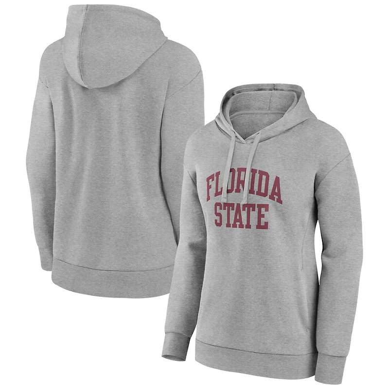 Women's Gray Florida State Seminoles Arch Pullover Hoodie