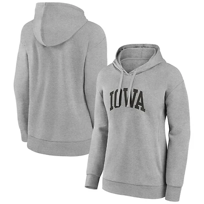 Women's Gray Iowa Hawkeyes Arch Pullover Hoodie