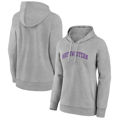 Women's Gray Northwestern Wildcats Arch Pullover Hoodie