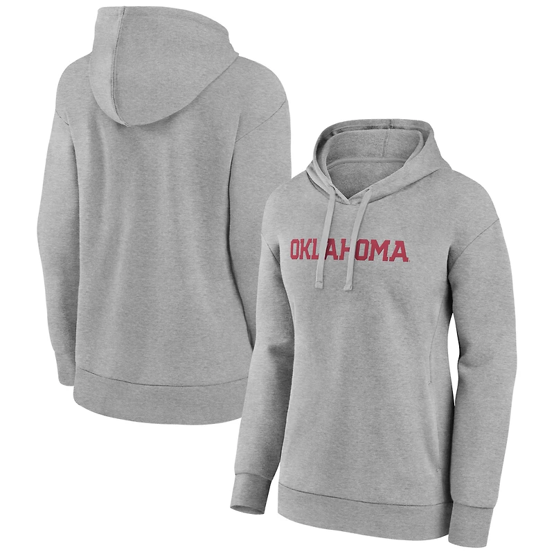 Women's Gray Oklahoma Sooners Arch Pullover Hoodie