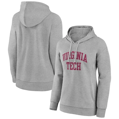 Women's Gray Virginia Tech Hokies Arch Pullover Hoodie