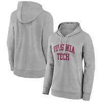 Women's Gray Virginia Tech Hokies Arch Pullover Hoodie