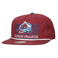 Men's Mitchell & Ness Burgundy Colorado Avalanche Ascend Deadstock Snapback Hat