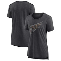 Women's Gray Washington Capitals Slow Whistle Tri-Blend T-Shirt