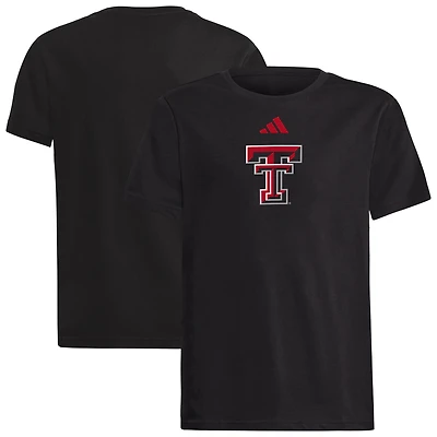 Youth adidas Black Texas Tech Red Raiders Logo T-Shirt