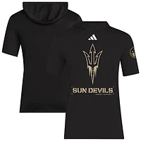 Men's adidas  Black Arizona State Sun Devils 2025 Military Appreciation AEROREADY Hooded T-Shirt