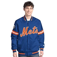 Men's Starter  Royal New York Mets Scout Full-Snap Varsity Jacket