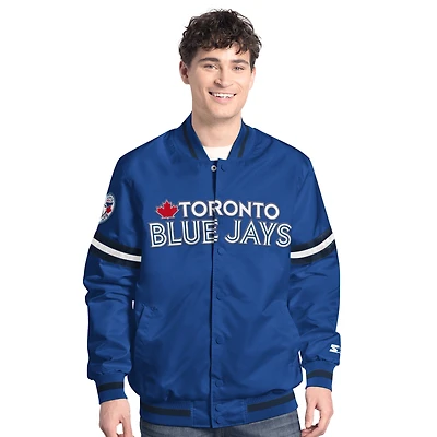 Men's Starter  Royal Toronto Blue Jays Scout Full-Snap Varsity Jacket