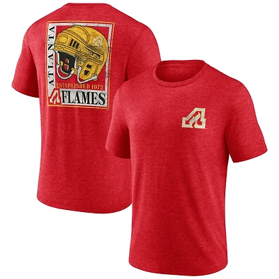 Men's Red Atlanta Flames Earnest Will Tri-Blend T-Shirt
