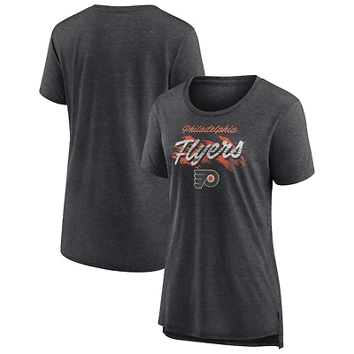 Women's Gray Philadelphia Flyers Hit the Ice Tri-Blend T-Shirt