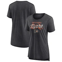 Women's Gray Philadelphia Flyers Hit the Ice Tri-Blend T-Shirt