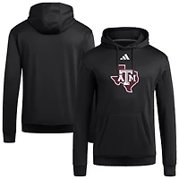 Men's adidas  Black Texas A&M Aggies Locker Logo Fleece Pullover Hoodie