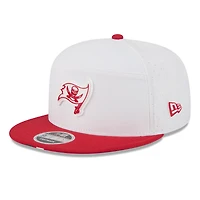 Men's New Era  White/Red Tampa Bay Buccaneers 2025 NFL Training Camp Split Panel 9FIFTY Snapback Hat